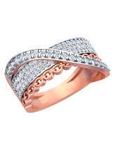 18K Gold & Diamond Ring For Women KRB10357